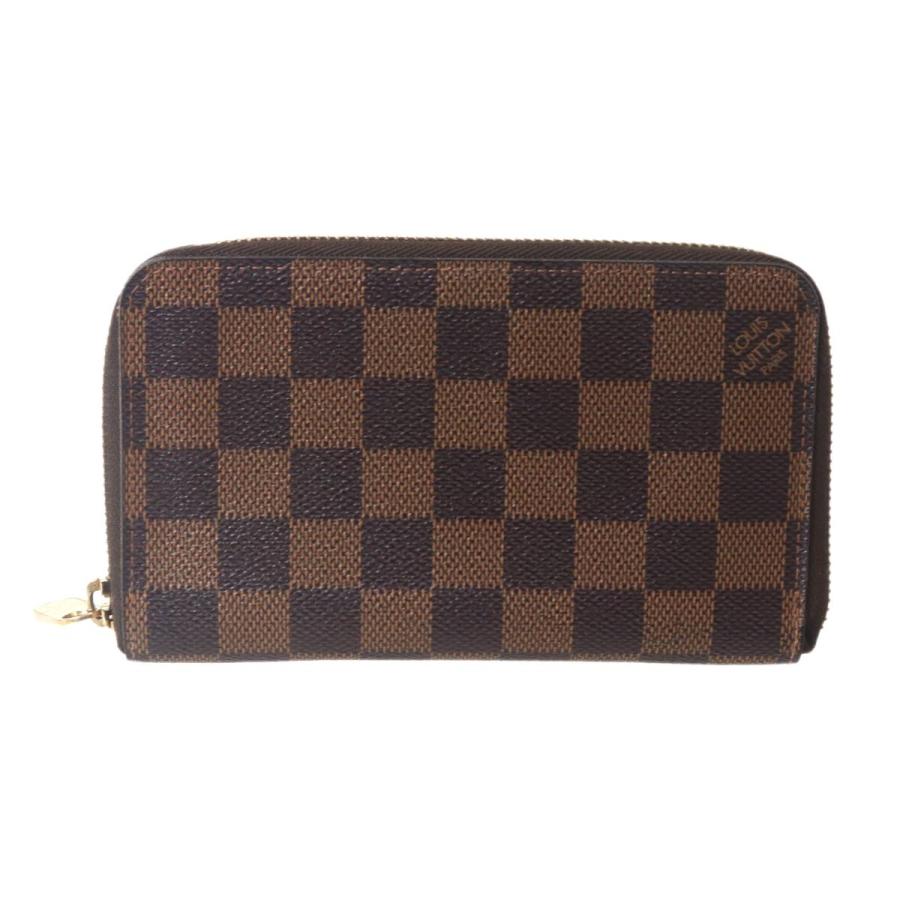 【美品】ルイヴィトン ダミエ エベヌ ジッピーウォレット 長財布 LOUIS VUITTON（ルイ・ヴィトン） ジッピ-コンパクト ウォレット