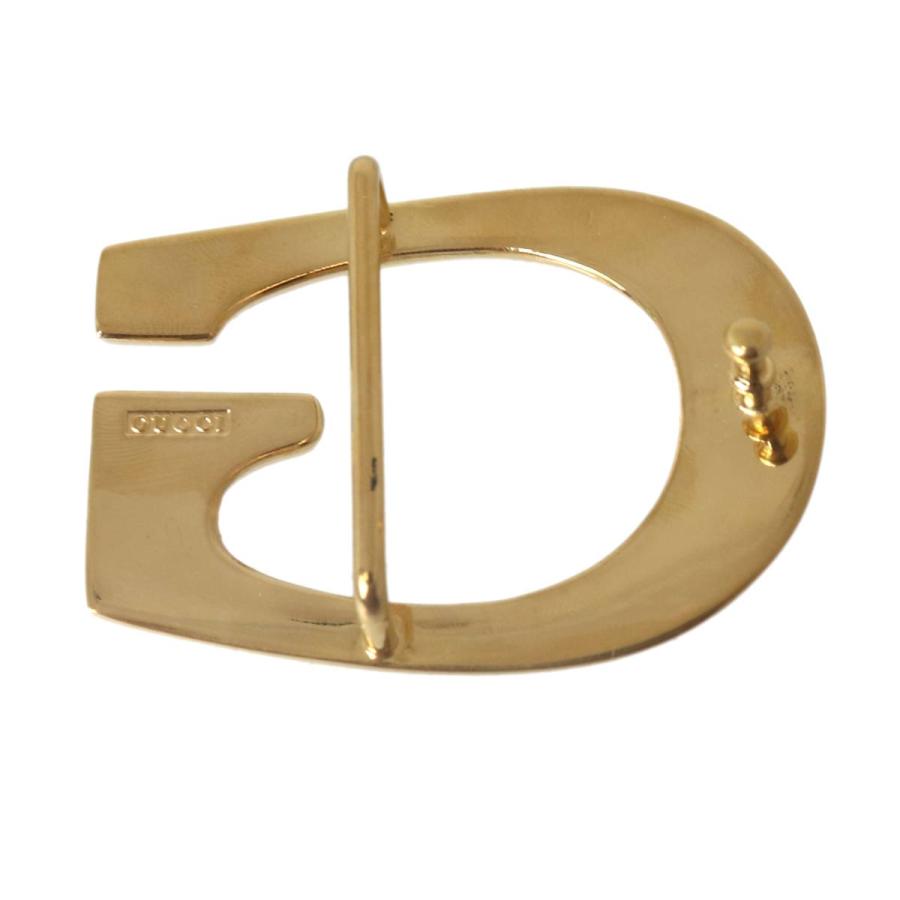 GUCCI（グッチ） Gバックル レザーベルト 70・28 ブラック×ゴールド