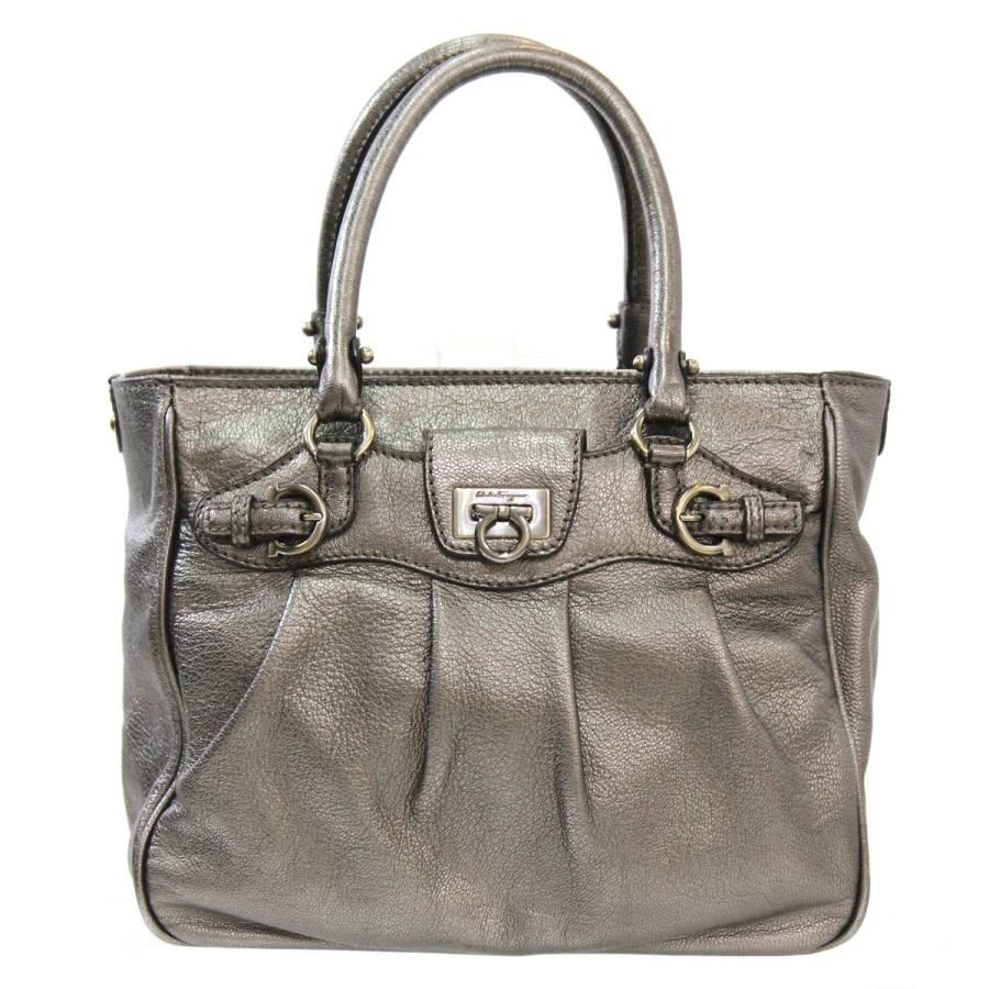 Ferragamo/フェラガモ ガンチーニ ファスナー トートバッグ 