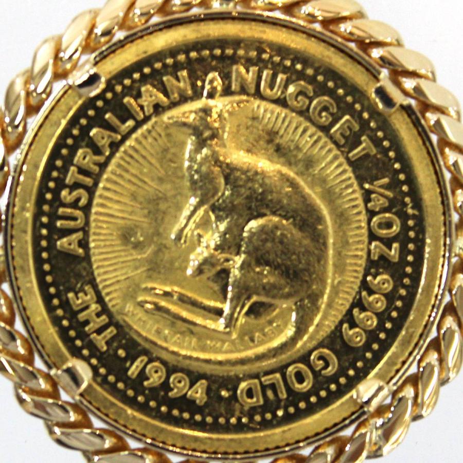 エリザベス オーストラリア25ドル金貨 カンガルー 4分の１オンス、金貨1992年。枠は１８ｋ