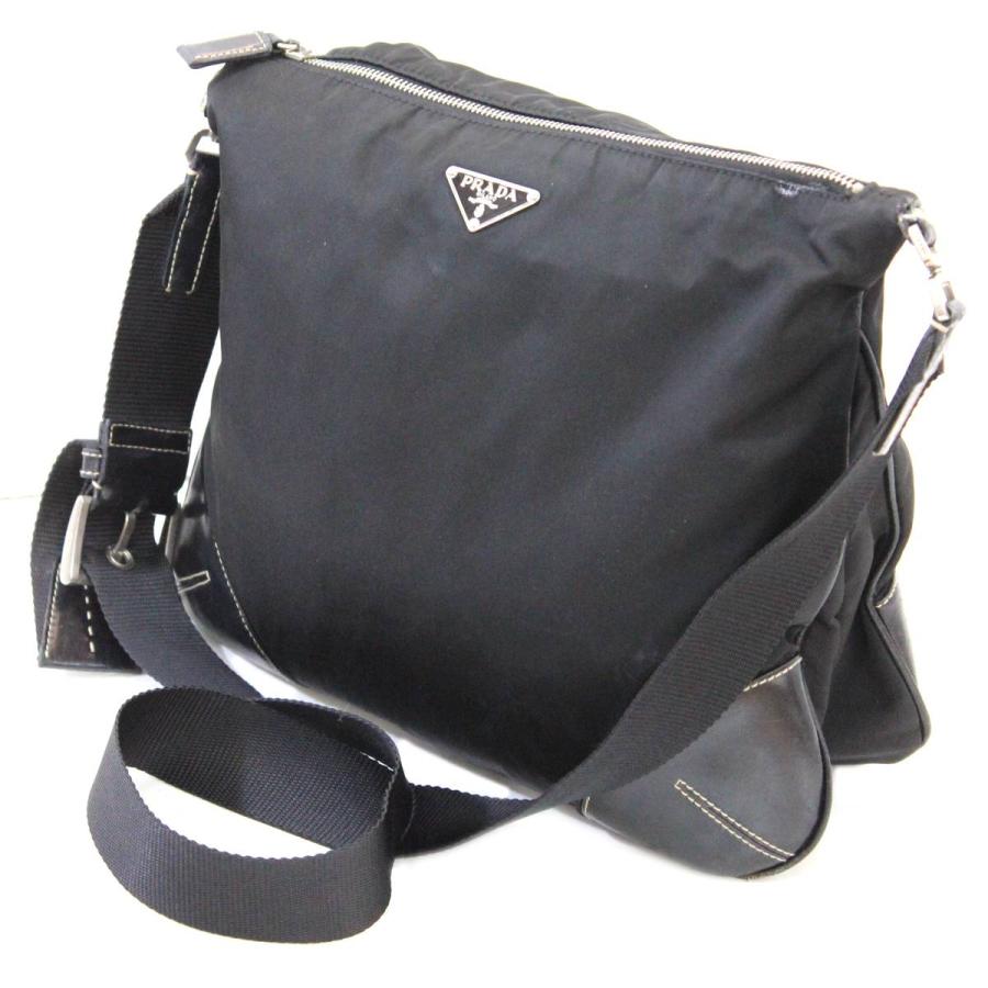 PRADA PRADA/プラダ ナイロンショルダーバッグ ブラック FS