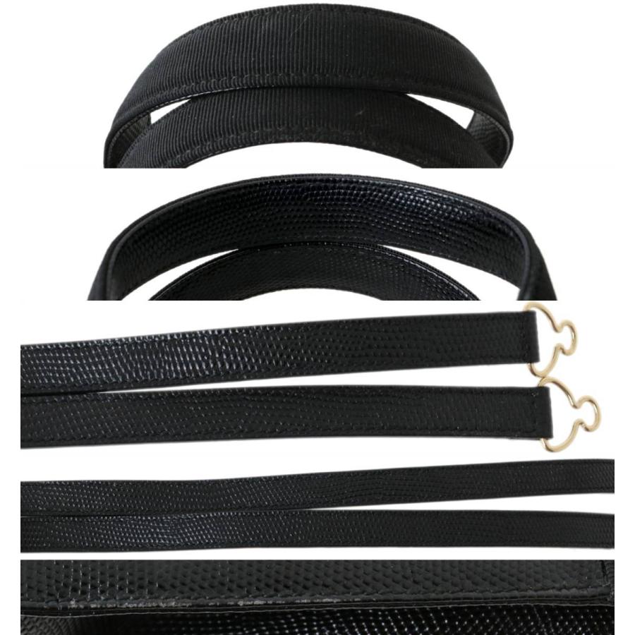 【美品】Ferragamo フェラガモ　ヴァラ　キャンバスベルト　ブラック サルヴァトーレ・フェラガモ Salvatore Ferragamo ヴァラトート