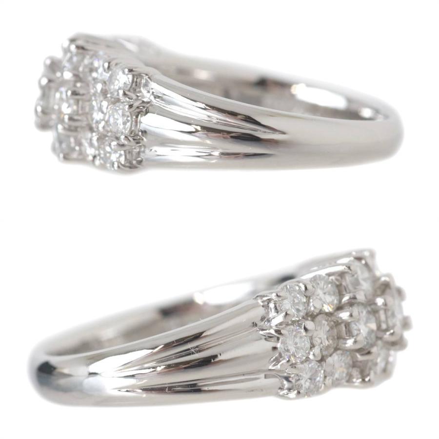 Pt900/プラチナ ダイヤリング 11.5号 118刻印 総重量7.8g FS 磨き