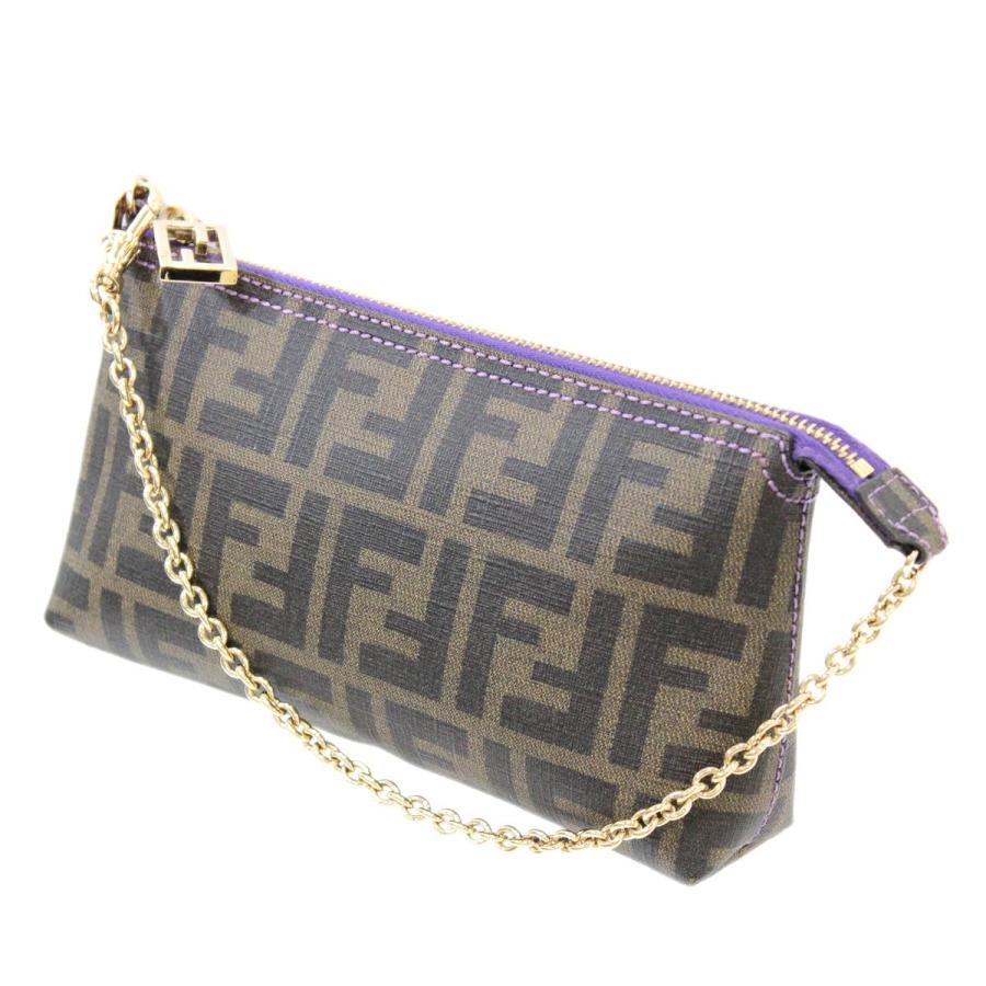FENDI FENDI/フェンディ アクセサリーポーチ ズッカ ブラウン FENDI FENDI/フェンディ アクセサリーポーチ ズッカ ブラウン