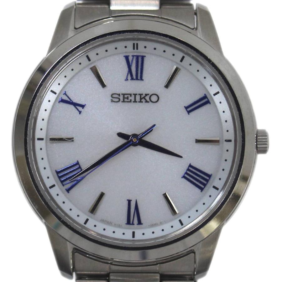 SEIKO/セイコー ソーラー腕時計 シルバー V131-0AG0 1D0261 FS ABランク｜netrebirth｜04