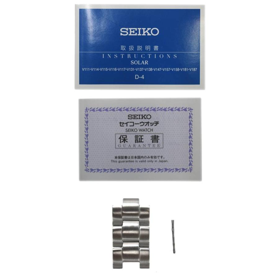 SEIKO（セイコー） ソーラー腕時計 シルバー V131-0AG0 1D0261 FS-nt