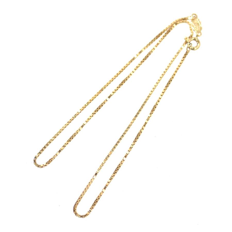 ウノアエレ UNOAERRE K18 ベネチアンネックレス シンプルネックレス 首周り38cm FS-nt 磨き仕上げ品 Aランクの画像