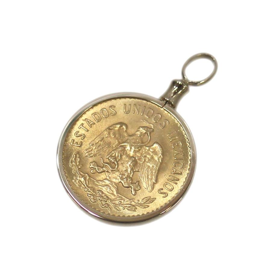 K21.6 メキシコ5ペソ金貨 K18枠付き ペンダントトップ コイントップ FS 磨き仕上げ品 ABランク : ブランドショップリバース - 通販  - Yahoo!ショッピング