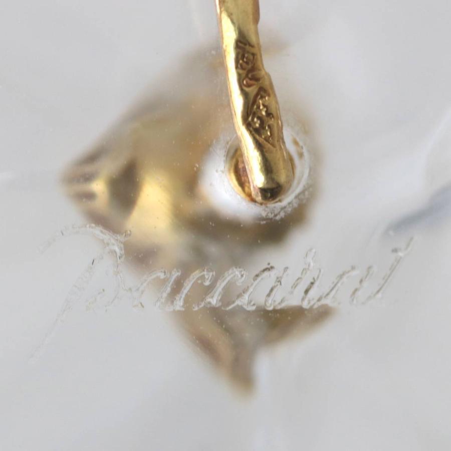 バカラ（Baccarat） ペンダント フラワーモチーフ クリスタル K18(750 