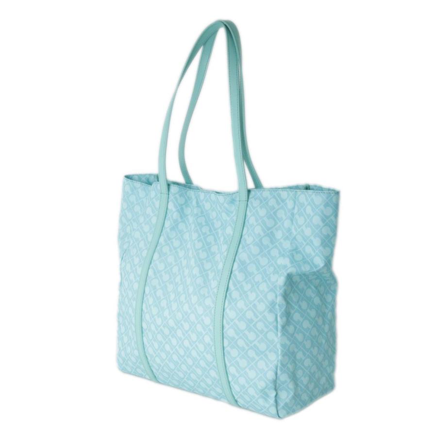 GHERARDINI ミントグリーントートバッグ美品 GHERARDINI ゲラルディーニ トートバッグ ミントグリーン NT-mi