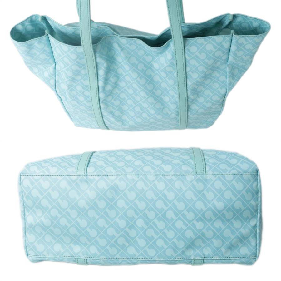 GHERARDINI ミントグリーントートバッグ美品 GHERARDINI ゲラルディーニ トートバッグ ミントグリーン NT-mi