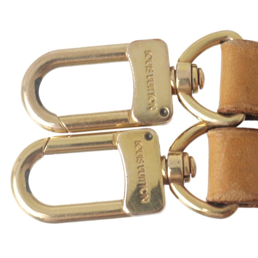 LOUIS VUITTON レザー ストラップ ベージュ LOUIS VUITTON ルイヴィトン ヌメ革ショルダーストラップ