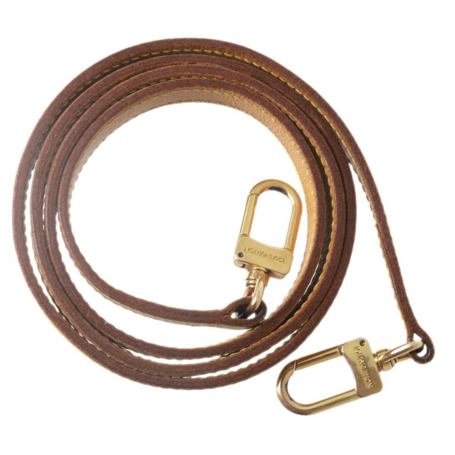 LOUIS VUITTON レザー ストラップ ベージュ LOUIS VUITTON ルイヴィトン ヌメ革ショルダーストラップ