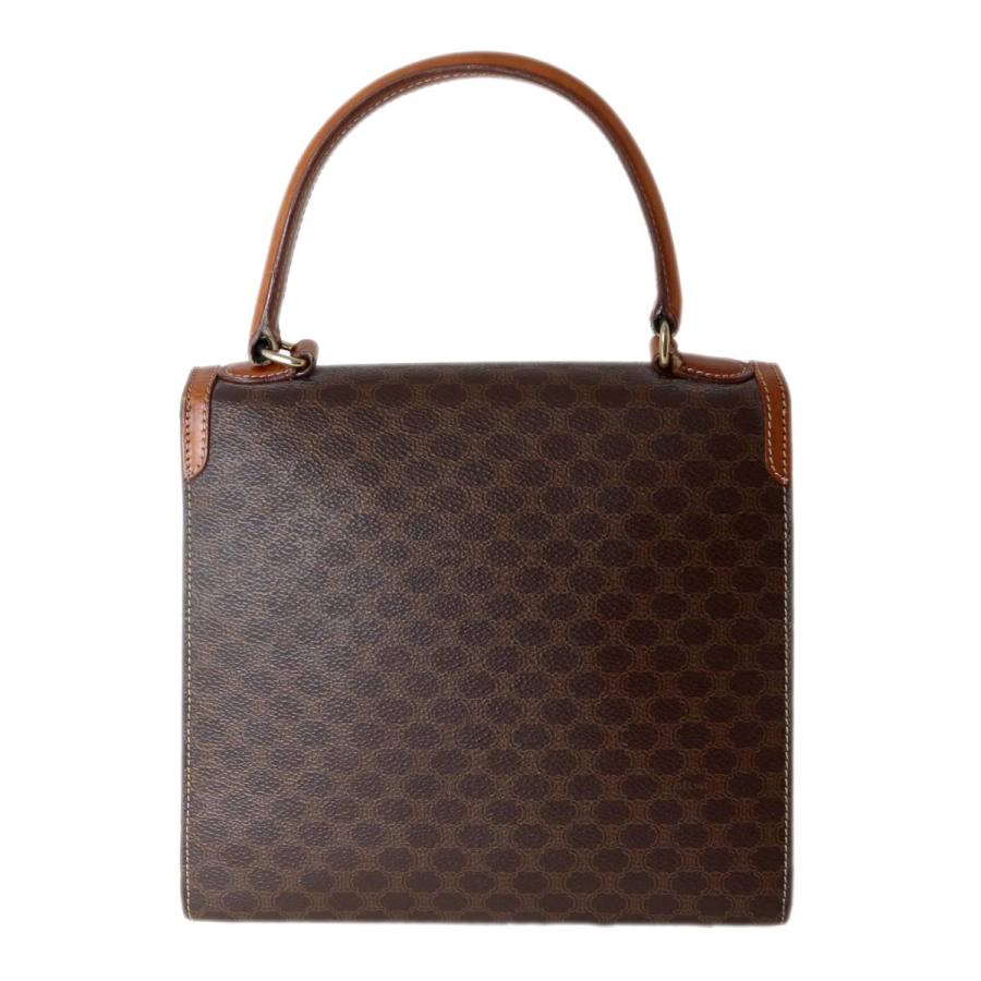 CELINE（セリーヌ） ハンドバッグ マカダム ブラウン M14 PVC、レザー