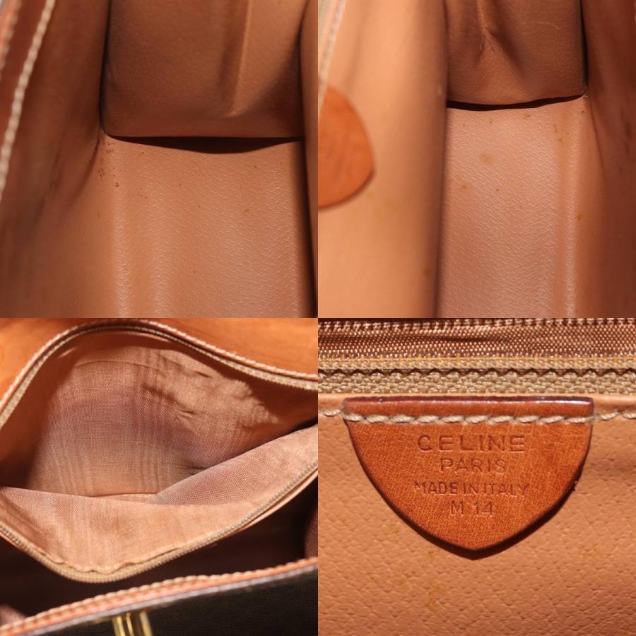 CELINE（セリーヌ） ハンドバッグ マカダム ブラウン M14 PVC、レザー