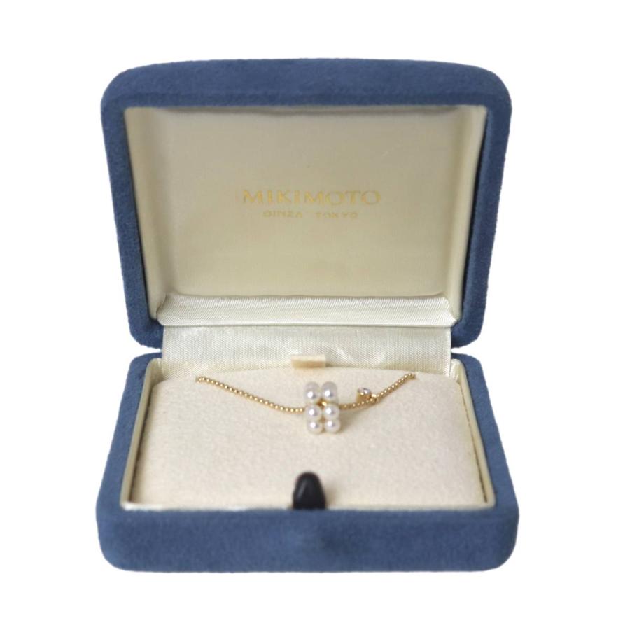 MIKIMOTO ミキモト ベビーパール ダイヤ ボールチェーン ネックレス K18YG 約39.5cm 3.3mm珠×12P 約3.4g NT 磨き仕上げ品 Sランク_8