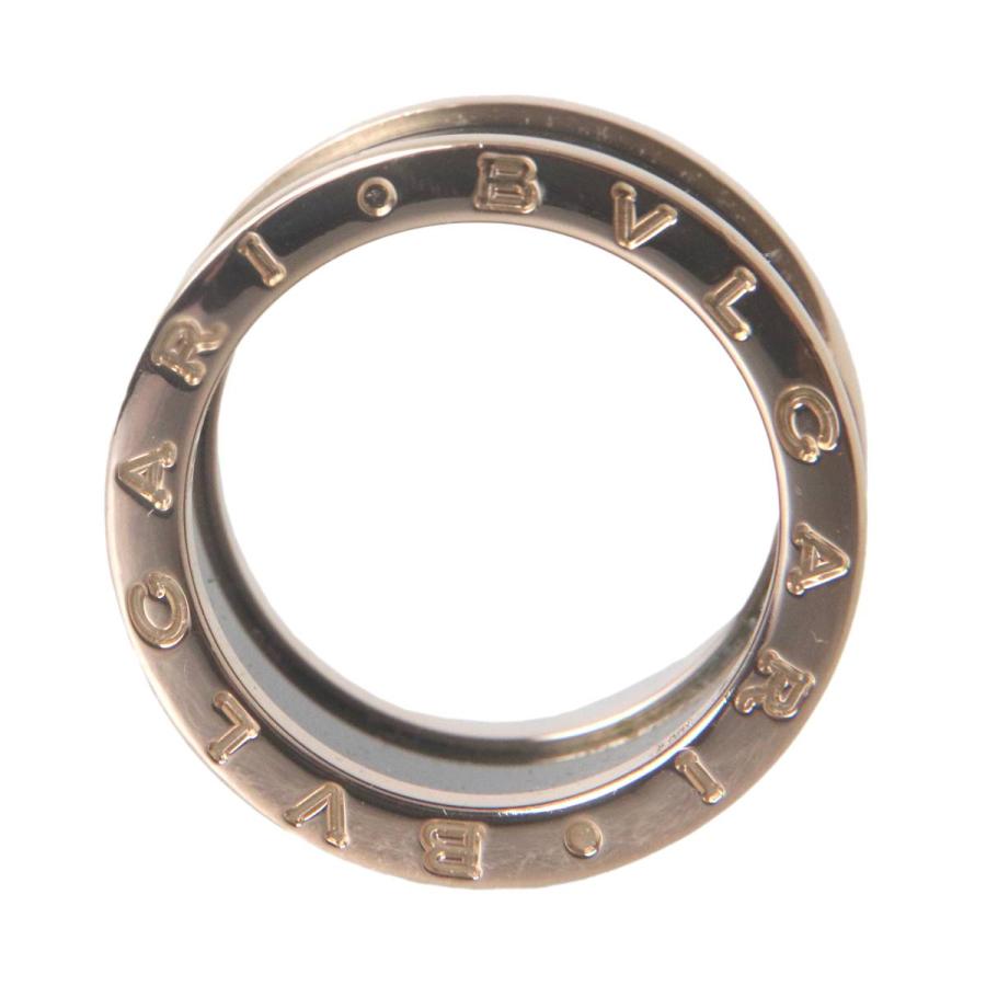 BVLGARI ブルガリ B-ZERO1 ビーゼロワン 4バンド リング セラミック 指輪 K18PG #54 約13号 幅12mm 約9.7g NT 美品 Aランク_6