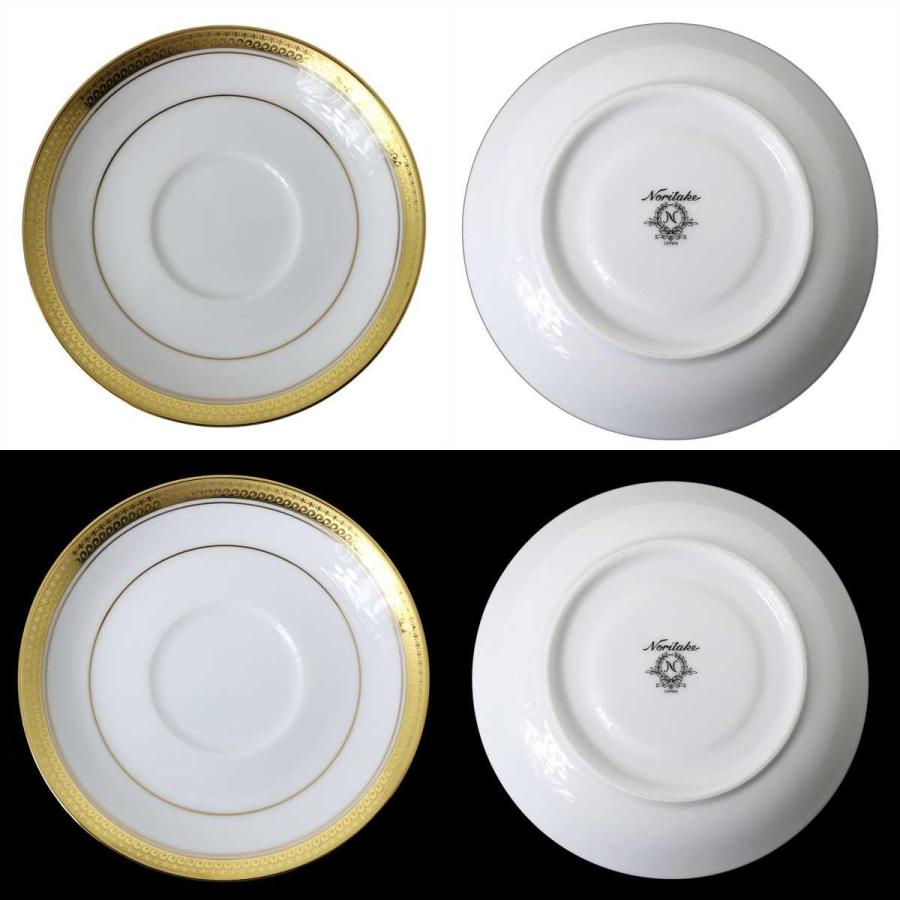 Noritake / ノリタケ ティータイムセット カップ\u0026ソーサー\u0026デザートディッシュ プレート ペアセット 2客セット China NT 美品の画像