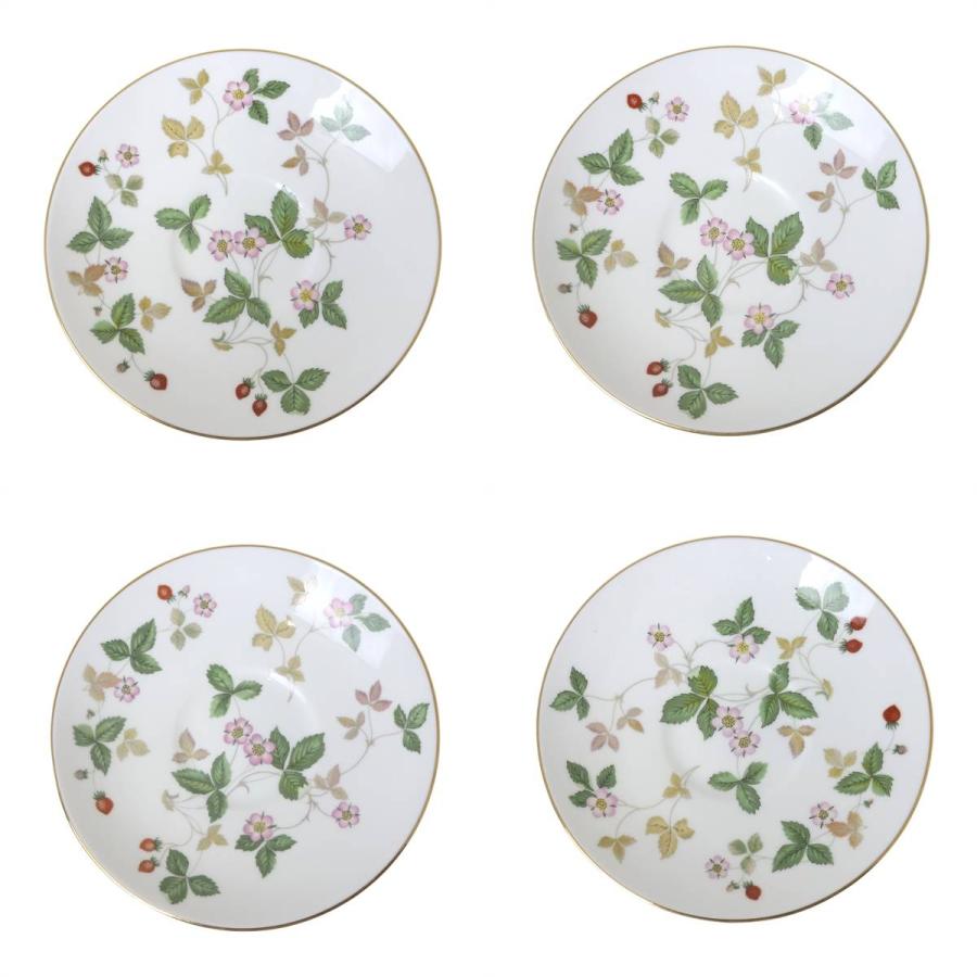 ウェッジウッド ワイルドストロベリー カップ&ソーサー　蓋付き5客セット WEDGWOOD（ウェッジウッド） カップ&ソーサー 5客セット ワイルド