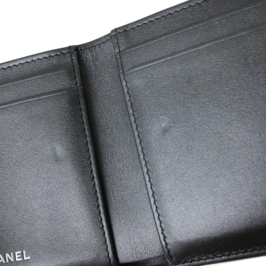CHANEL CHANEL/シャネル 3つ折り財布 マドモアゼル キャビアスキン