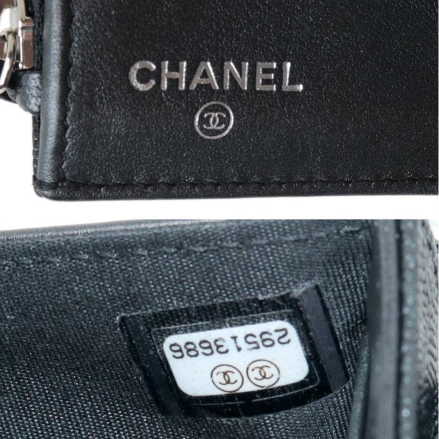 CHANEL CHANEL/シャネル 3つ折り財布 マドモアゼル キャビアスキン