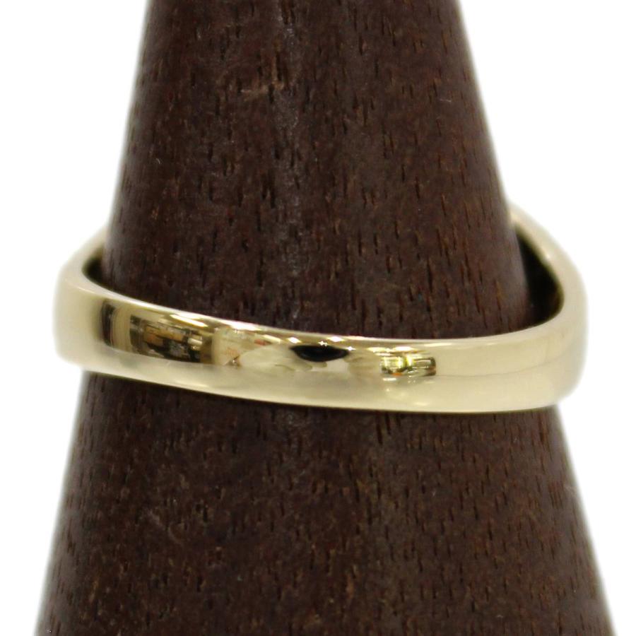 K18・Pt900 コンビ デザインダイヤリング 0.24・0.20ct 14号 IS