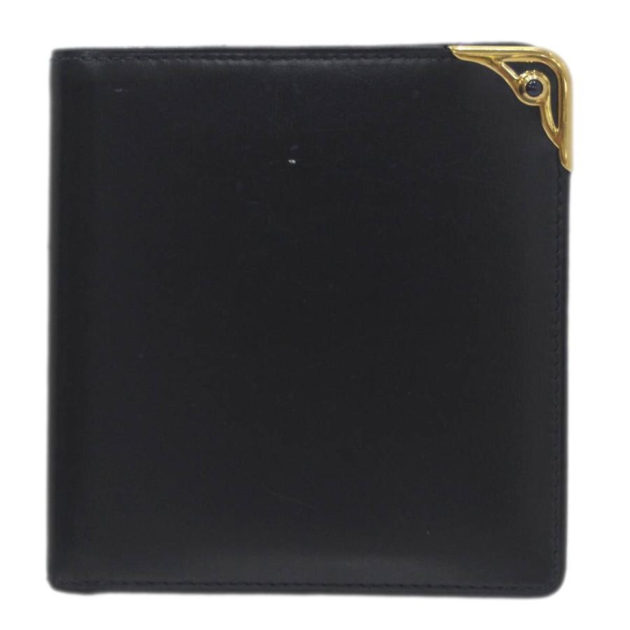 Cartier（カルティエ） 二つ折り財布 ネイビー GCカード IS Bランク