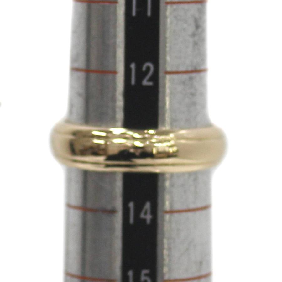K18/18金 デザインリング  13号  6.2g  シンプルリング  IS 磨き仕上げ品  Aランクの画像