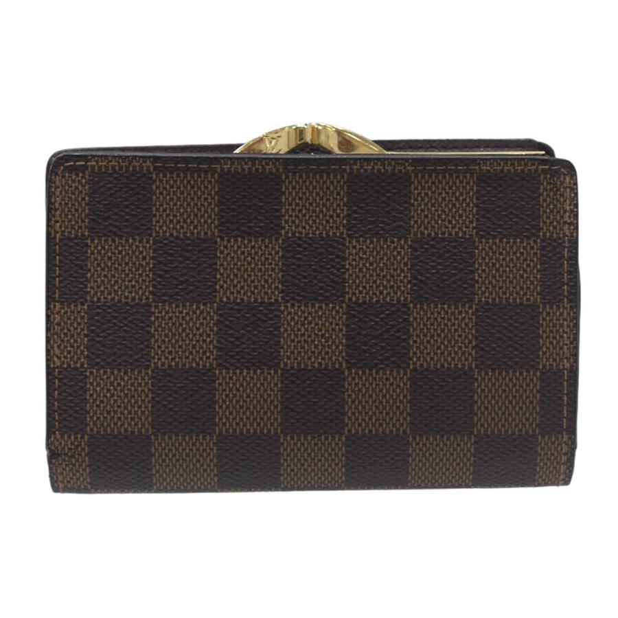 ルイヴィトン ダミエ エベヌ ヴィエノワ 二つ折り財布 ブラウン N61674 楽天市場】ルイヴィトン ダミエ・エベヌ・ポルトフォイユヴィエノワ
