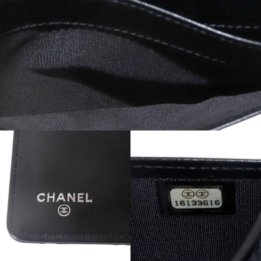 【美品】CHANEL シャネル ココマーク ビコローレ 二つ折り財布 ブラック CHANEL シャネル ココマーク ビコローレ 二つ折り財布 ブラック｜Yahoo
