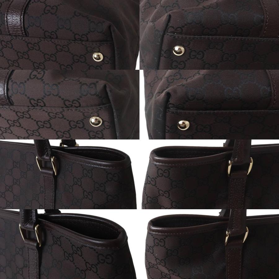 GUCCI グッチ　トートバッグ　GGキャンバス　ブラウン　茶　保管袋付 GUCCI（グッチ） トートバッグ GGキャンバス ブラウン 257302 204991