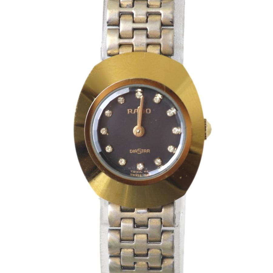 RADO DiaStar クォーツ 腕時計 ゴールド ブラック RADO（ラドー） DIASTAR ダイヤスター レディースクオーツ 腕時計