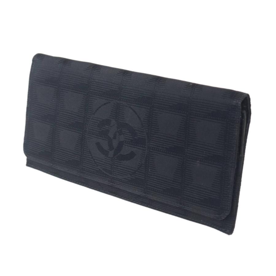 CHANEL（シャネル） 二つ折り長財布 ニュートラベルライン ブラック