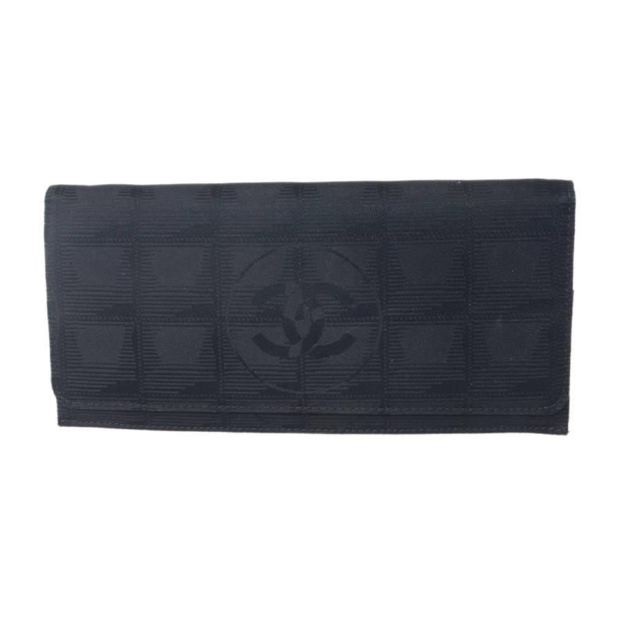 CHANEL（シャネル） 二つ折り長財布 ニュートラベルライン ブラック