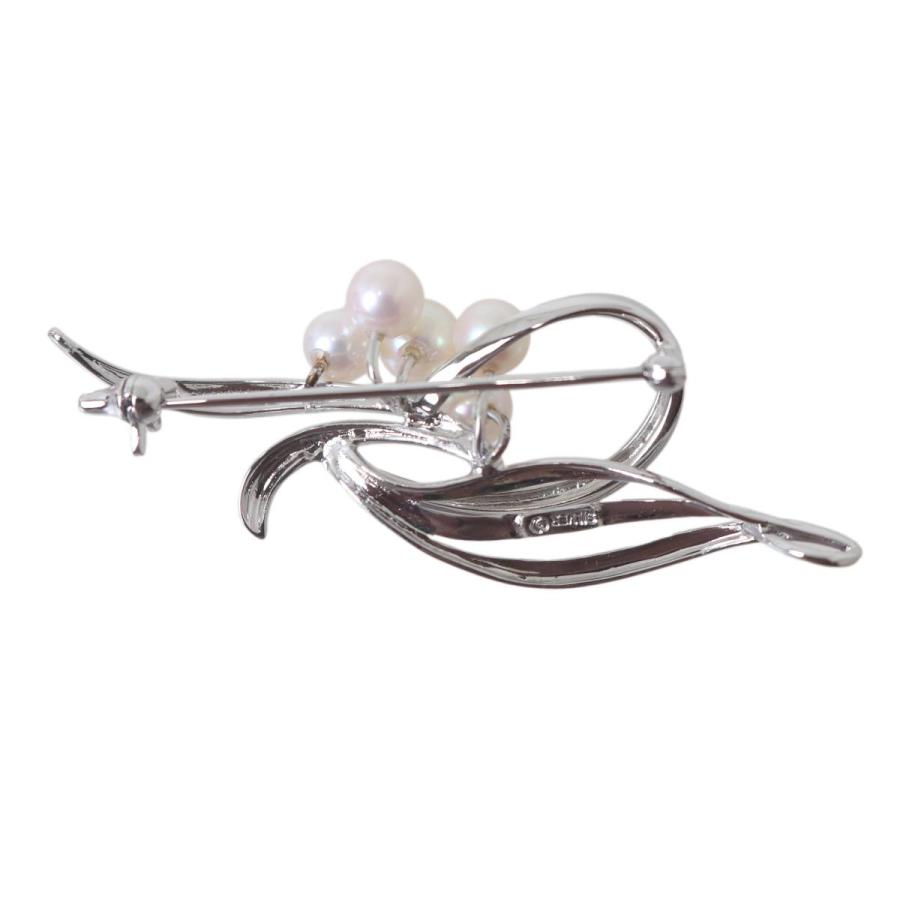 TASAKI（タサキ） 田崎真珠 パール ブローチ 本真珠×SILVER 箱 6×2(cm