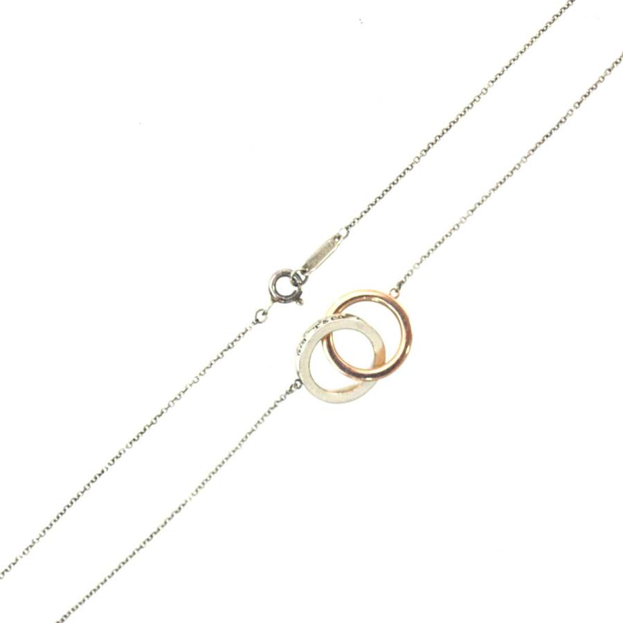 Tiffany 1837 ダブルリング ネックレス Ag925