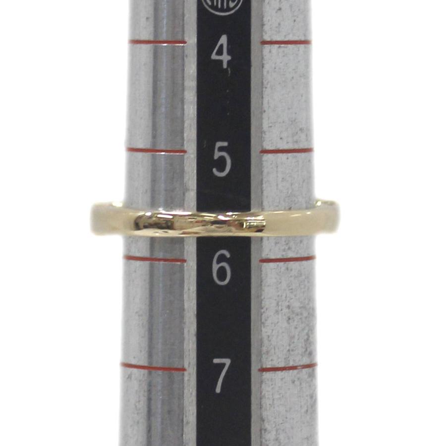 K18 18金 ゴールド ダイヤ ハーフエタニティ リング 指輪 5.5号 0.50ct 2.4g  KA 磨き仕上げ品 Aランクの画像