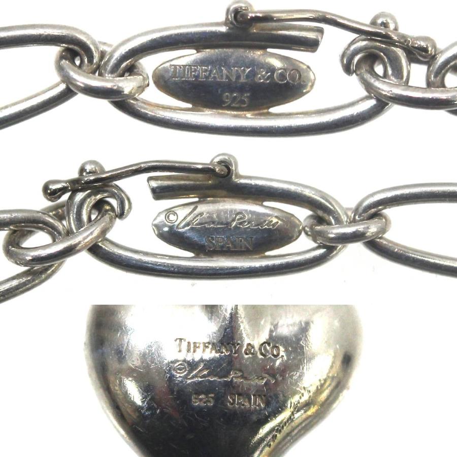 Tiffanyティファニー　チェーンブレスレット ハートモチーフSV925 美品 Tiffanyティファニー チェーンブレスレット ハートモチーフSV925
