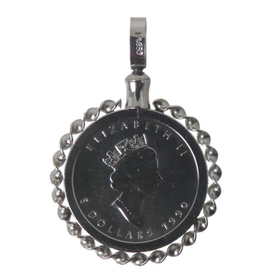 純プラチナ PT999.5 メイプルリーフ コイン 1/10OZ ペンダント トップ 