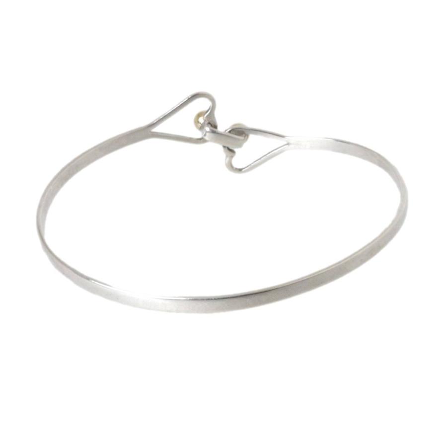 TIFFANY&Co.（ティファニー） フック＆アイ ダブルハート バングル 18K