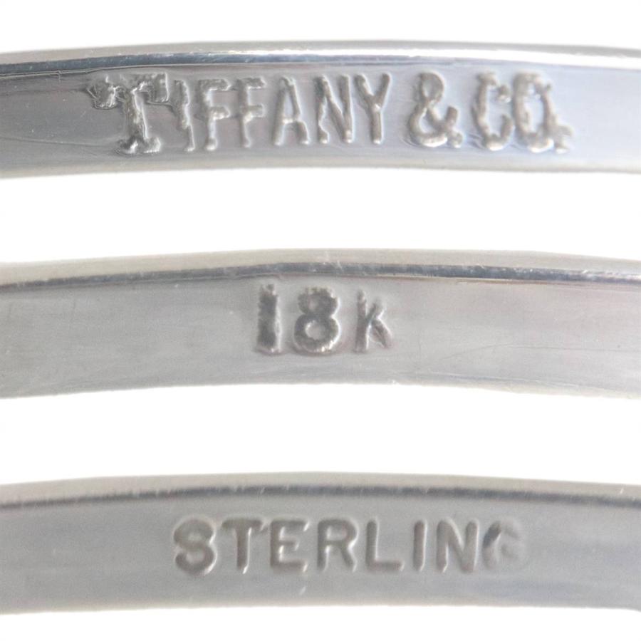 TIFFANY&Co.（ティファニー） フック＆アイ ダブルハート バングル 18K