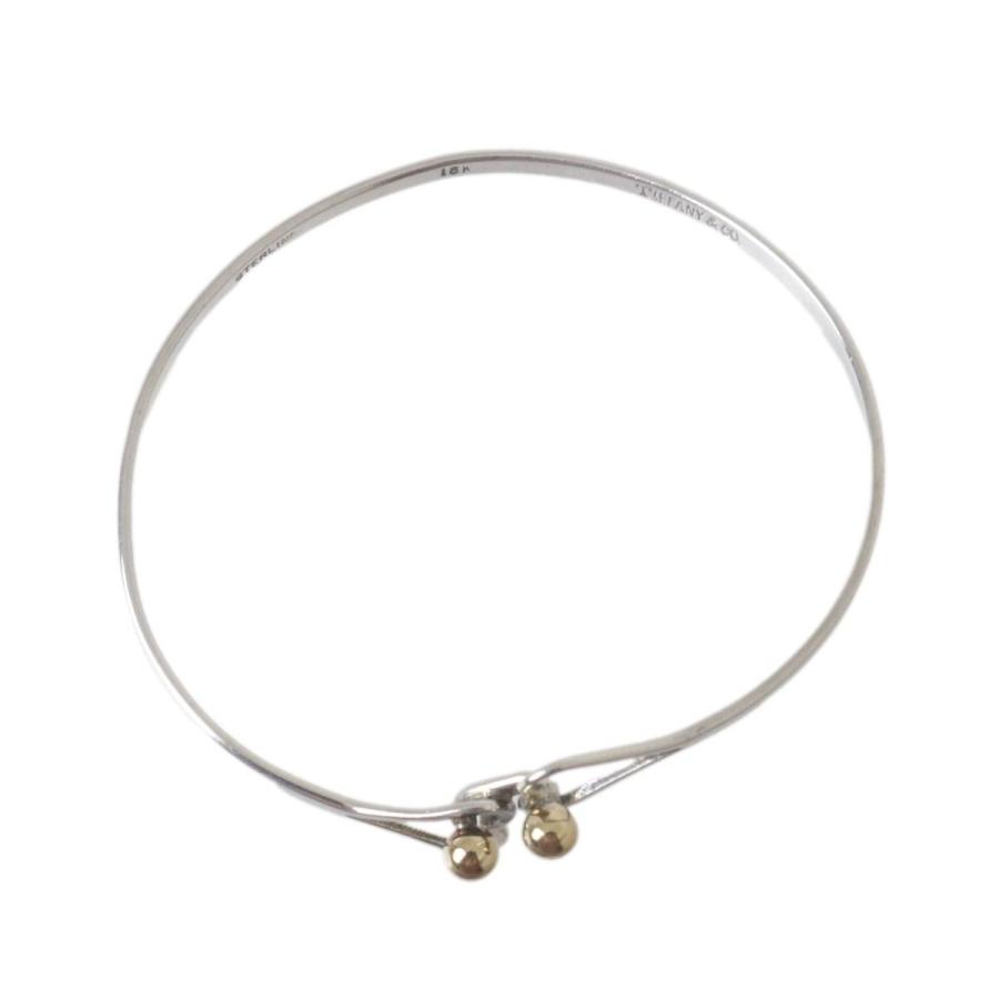 TIFFANY&Co.（ティファニー） フック＆アイ ダブルハート バングル 18K