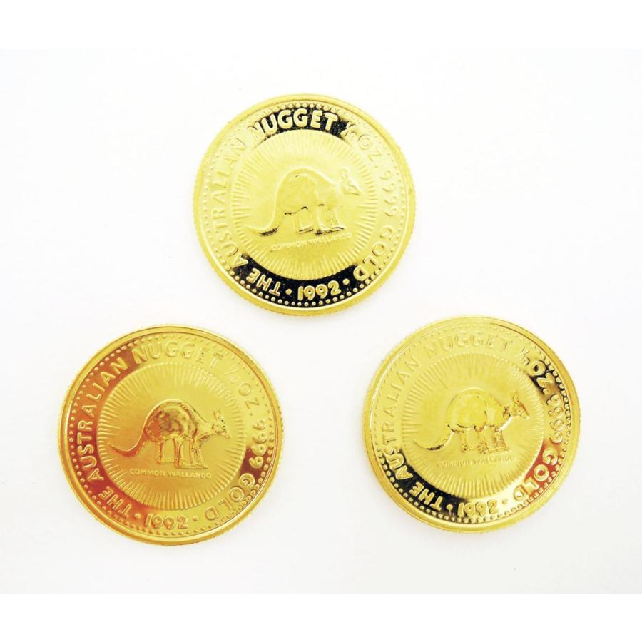 K24 純金 カンガルー ナゲット金貨 1/10oz 純金 カンガルー金貨 1/10オンス 3.11g 流通品 1996年 K24 24金