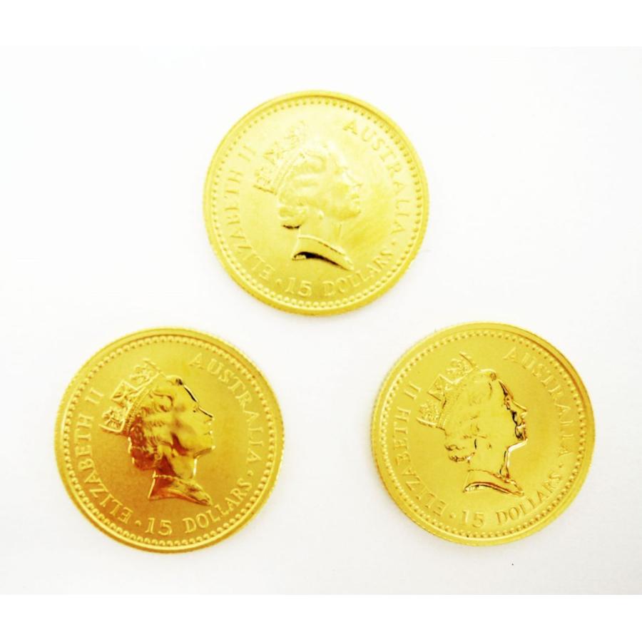 K24 純金 カンガルー ナゲット金貨 1/10oz 純金 カンガルー金貨 1/10オンス 3.11g 流通品 2005年 K24 24金