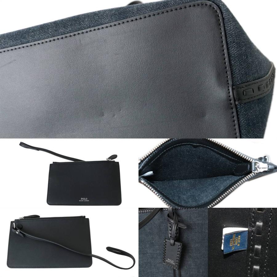 POLO RALPH LAUREN/ポロ ラルフローレン デニム/レザー ポーチ付き