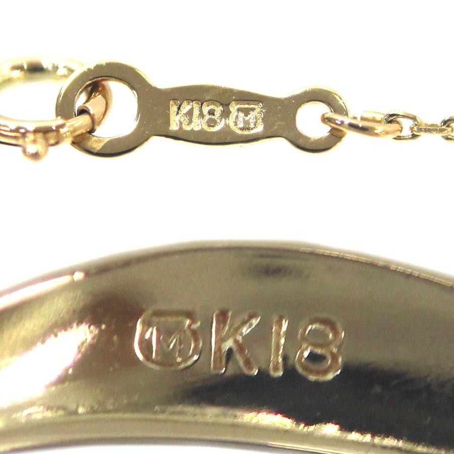 K18パールダイヤトップ MIKIMOTO（ミキモト） K18 パールトップ ネックレス 1Pダイヤモンド