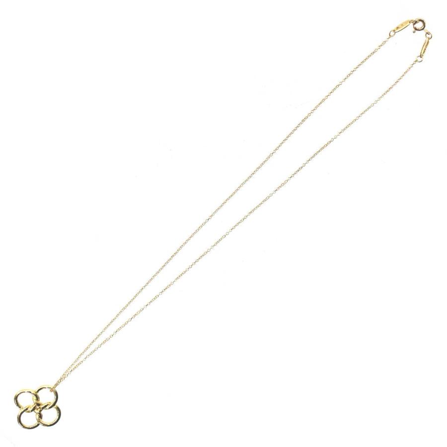 Tiffany&Co. / ティファニー クアドロフォリオ クローバー ネックレス 750 18金 40cm 5.4g NO  Aランクの画像