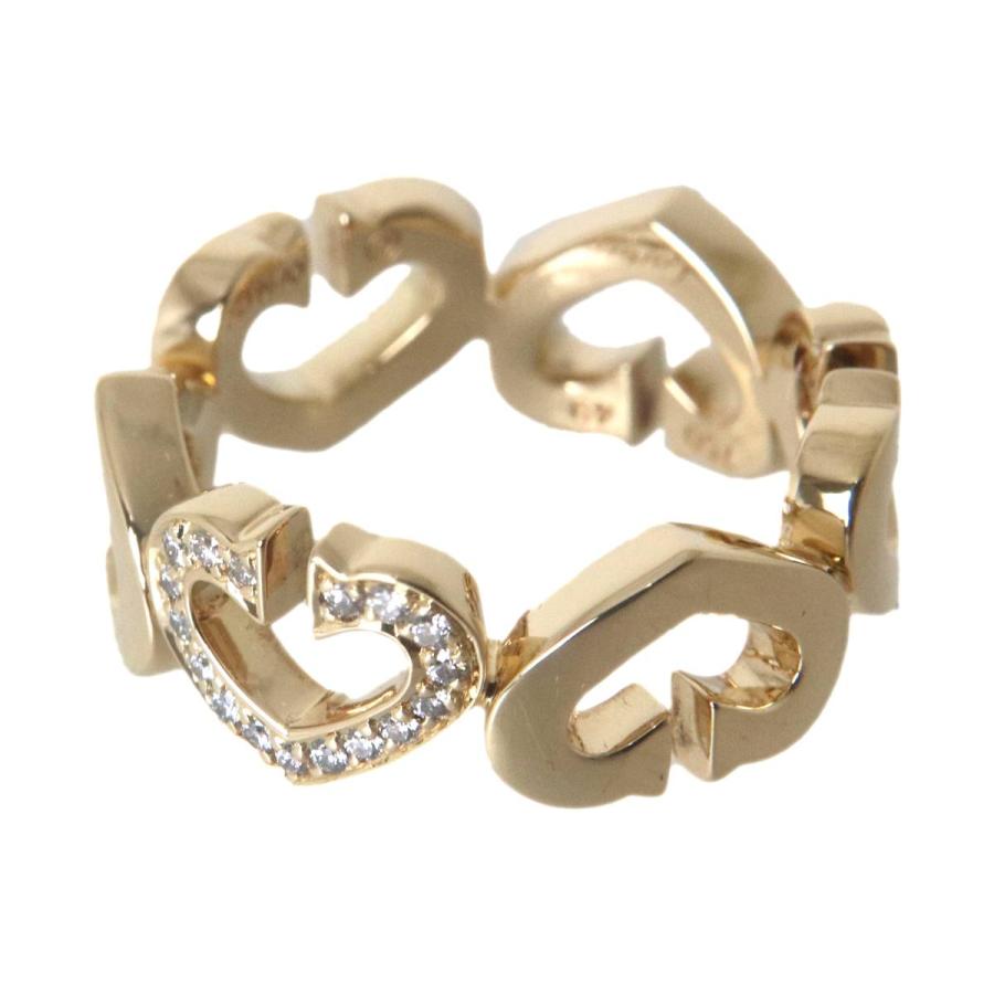 Cartier cハートリングPダイヤ/イエローゴールド Cartier（カルティエ） Cハートリング K18 18金 ダイヤモンド YG