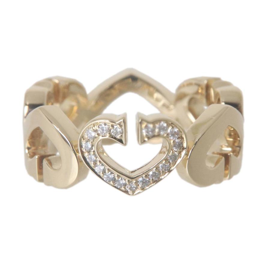 Cartier（カルティエ） Cハートリング K18 18金 ダイヤモンド YG