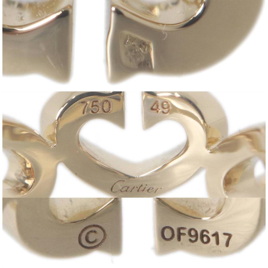 Cartier（カルティエ） Cハートリング K18 18金 ダイヤモンド YG